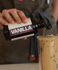 Lifestyle shot featuring Pax & Beneficia Sugar-Free Vanilla syrup