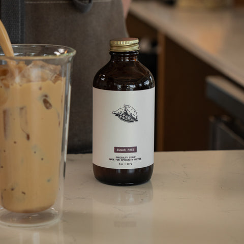 Another lifestyle shot featuring Pax & Beneficia Sugar-Free Cardamom syrup