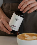 Another lifestyle shot featuring Pax & Beneficia Sugar-Free Vanilla syrup