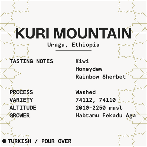 Kuri Mountain | For Pour Over, Turkish