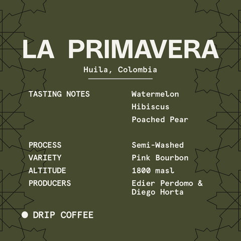 La Primavera | For Pour Over